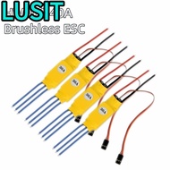 LUSIT Brushless ESC, BEC Function T Plug Electronic Speed Controller,  Easy Use HW30A 40A Banana Hea