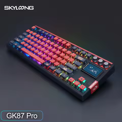 SKYLOONG GK87 Pro 3-Mode Wireless Mechanical Keyboard 8000hz Hot-Swappable 2-inch RGB Screen Custom