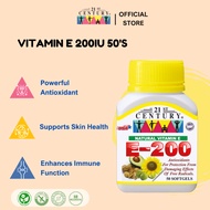 21st Century Vitamin E-200 (Natural) (50 Softgels)