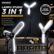 45W Blade Fan Lamp + Light Stand Bulb Fitting Lighting Holder Single Makeup Makeup Socket E27 Fan Ho