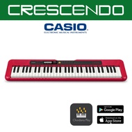 Casio CT-S200RD-FA 61 Keys Slim Casiotone Keyboard (Red) includes Free Original Casio Adapter