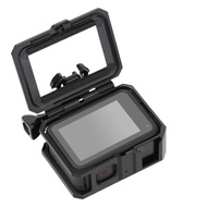 PULUZ for GoPro HERO9 Black ABS Plastic Border Frame Mount Protective Case with Buckle Basic Mount &amp; Screw