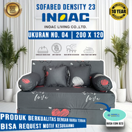 [200x120x20] Sofabed INOAC Ukuran 200x120x20 cm Garansi 10 Tahun / Sofa Bed INOAC EON D23 Size 120x2