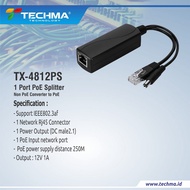 TECHMA TCM-4812PS 48V PoE to 12VDC Converter