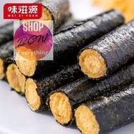 Miziyuan Meat Floss Seaweed Sandwich Roll 98g/Can Crab Roe Salted Egg Crisp ขนมสำเร็จรูปสำหรับเด็ก ข