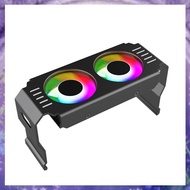 [r3jylk02.vn] Computer RAM Memory Module Cooler PC DDR4 DDR5 Overlock Dual ARGB Sync PWM Fans Alumin