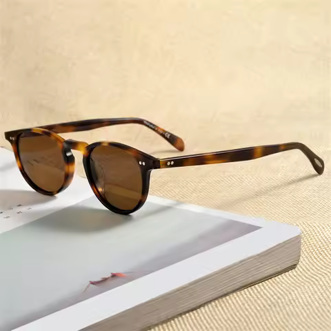 OV5004 Oval Acetate Retro Trendy Original Brands Lunette De Soleil Homme RILEY R Fashion Classic Wom