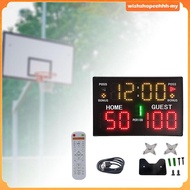 [WishshopeehhhMY] Digital Scoreboard Wall Mounted Professional Electronic Scoreboard for