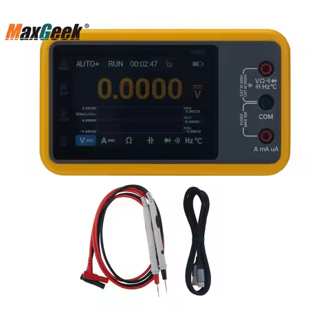 Maxgeek DM40 10Hz-40MHz Portable Digital Multimeter Oscilloscope Signal Generator with MP01 Probe