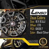 Lenso Zeus Cobra 16 X 8.5JJ 6X139.7 Black/ Silver