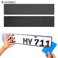 SECRETSPACE 2Pcs/Set Adhesives Car Vehicles Licenses Plate Holder Frameless Accessories Number Plate