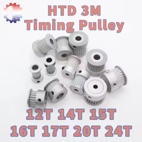 HTD 3M Timing Pulley 12T 14T 15T 16T 17T 20T 24T 3M Pulleys 12Teeth 15Teeth 16Teeth 20Teeth 24Teeth 