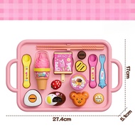 Pudding Jelly Toy Set Childrens Food Feeding Toys Kitchen Pretend Play Toy mainan puding sendok