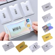 MAURICE 10pcs Anti RFID Card Holder, NFC Blocking Aluminium Foil NFC Blocking Case, Portable Reader Lock Anti Theft Gold ID Card Box Outdoor