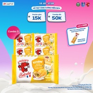 Combo 5 Phô mai vuông Belcube Xoài Chanh Dây 15C 78Gx15