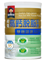 Quaker High Calcium Non Fat Skimmed Milk Powder - Double Certified (Healthy Three Probiotics/Zero Ch
