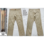Dockers Slim Tapered Alpha Khaki Men's Work Pants Chinos-Khaki Size 33"