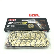 RK CHAIN TAKASAGO 415 428 RANTAI RK ORING 132L MOTORCYCLE CHAIN RK JAPAN JEPUN RK O-RING GOLD CHAIN 