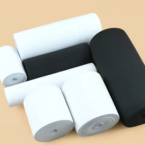 1M 7-50cm Wide Nylon Elastic Band Crochet Soft Skin Rubber Bands Underwear Pants Waist Belt Ribbon G