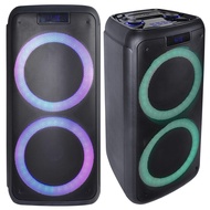 80W Powerful sound |Partybox Portable Bluetooth Speaker With Dynamic RGB Lighting TF USB AUX Karakoke