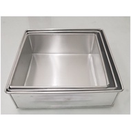 [Tamtbk] Square pan dry cake/ sponge cake/ 20x20x7cm, 22x22x7cm, 24x24x7 cm baking pan cake pan