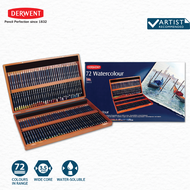 DERWENT สีไม้ระบายน้ำชุด 72 สี -W (Watercolour Wooden Box of 72)