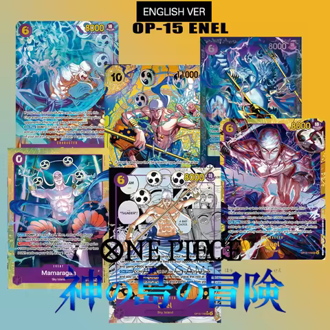 Diy Proxy 2026 One Piece English Adventure On Kamis Island Cards Op15 Enel Series Op15-118 Manga Ene