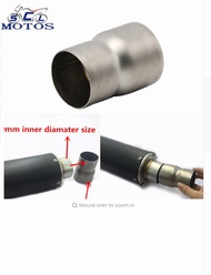 ZS Racing 60mm to 51mm Convertor Adapter Stainless Steel Motorcycle Exhaust Connector Connecting Lin