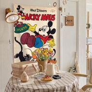 Background hanging cloth Large Hanging Cloth Wall-mounted cloth Hanging cloth Landscape Hanging Cloth Nordic Style Hanging Cloth Wall covering fabric Hanging Cloth Northern Europe Hanging Cloth Northern Europe Retro Cartoon Mickey Background Fabric Photo