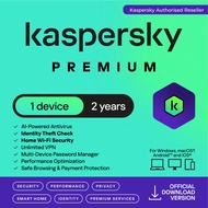 Kaspersky Premium 2025 | 1 Device | 2 Years | Anti-Phishing | Unlimited VPN | Password Manager | Par