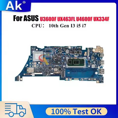 UX334FA Laptop Motherboard For ASUS ZenBook UX334FL U3600F U4600F UX463FL UX334F UX334FA Mainboard W