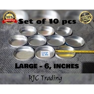 Llanera Leche Flan Molder Set of 10pcs Aluminum material, Size, Large 6 inches, sold per 10pcs