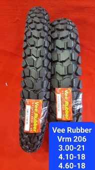 ยางนอก ขนาด 3.00-21 , 4.10-18 , 4.60-17 ยี่ห้อ Vee Rubber รุ่น Vrm 206 ยางใหม่ ผลิตไทย มีรับประกันจา