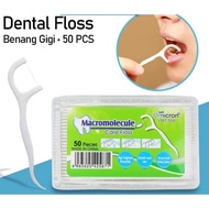 RGT - Polymer Dental Floss 50 PCS, Dental Floss Toothpicks, to clean teeth, teeth cleaner