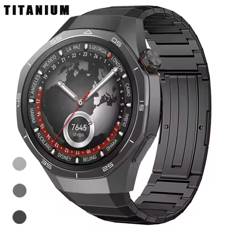 Luxury Titanium Alloy Strap For Huawei Watch GT 5 Pro No Gaps Metal Bracelet For Huawei Watch GT 5 P