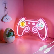 Papan Permainan Neon Sign, Lampu neon LED merah jambu dengan USB dan suis Dimmer untuk hiasan bilik 