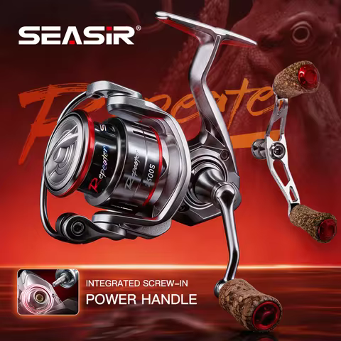 SEASIR Repeater Double Handle long casting Shallow spool spinning reel screw-in power handle Seawate