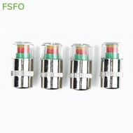 4pcs Car Valve-Tyre Cap Dust Monitor Wheel-Tire Pressure 32-36 PSI Sensor