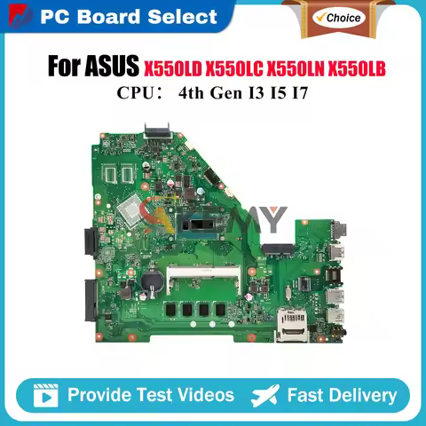X550LA Laptop Motherboard For ASUS VivoBook X550L X550LB X550LD Y581L R510L X552L X550LN X550LC Main