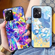 Game Project Sekai 01 Glass Phone Case For Xiaomi Poco X7 Pro X6 X5 X4 X3 Nfc M5 M4 5G F6 F5 F4 F3