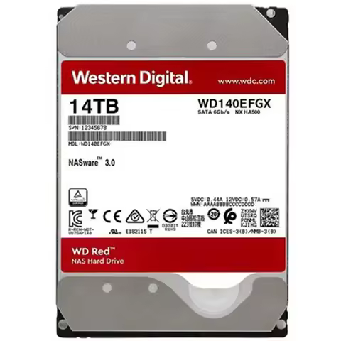 WD Red 14TB HDD Nas Internal Hard Drive Disk 3.5" 7200RPM SATAIII Harddisk 14T for Recorder OEM WD14
