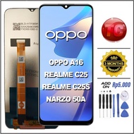 promo LCD OPPO A16 REALME C25S C25 NARZO 50A Original 100% LCD