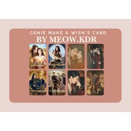 Set of cards with rounded corners of the movie Genie Make A Wish, Kim Woo Bin, Bae Suzy