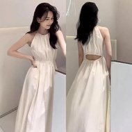 [NUONUO] Fashion 26 August 29th New Seaside Vacation Sleeveless Halter Neck Strap Dress Women's Tea 