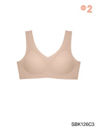 SABINA FOREVER YOUNG Soft Collection Level 2 เสื้อชั้นในไม่มีโครง รหัส SBK126 สีเนื้อเข้ม