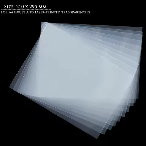 A4 Size 5pcs Inkjet Laser Printing Transparency Inkjet Film For Photographic Paper PCB Stencils Dura