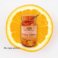 ✨🍊Pure Vita🍊 30 เม็ด  Vitamin C Time Release 1000mg🍊✨ ผิวใสสุขภาพดี🔺