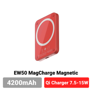 [483บ. คูปองพิเศษ] Eloop EW50 W6 แบตสำรอง แท่นชาร์จไร้สาย 4200mAh PowerBank พาวเวอร์แบงค์ Wireless C