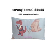 Baby Pillowcase Size 35x55 Children's Pillow Made of 60s Organic Silk