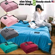 Cotton Blanket  Comforter Set Queen Super Soft Quilt Comforter  Washable Cotton Quilt Selimut Lembut